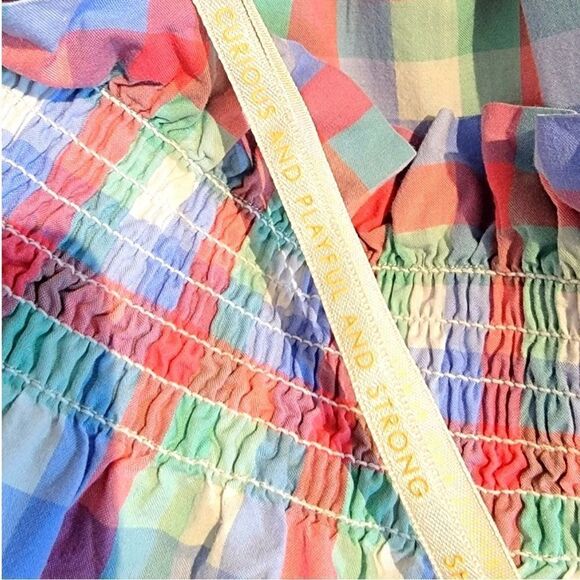 EUC KATE SPADE NEW YORK Plaid Print Midi Length Off the Shoulder Tent Dress - Picture 12 of 15